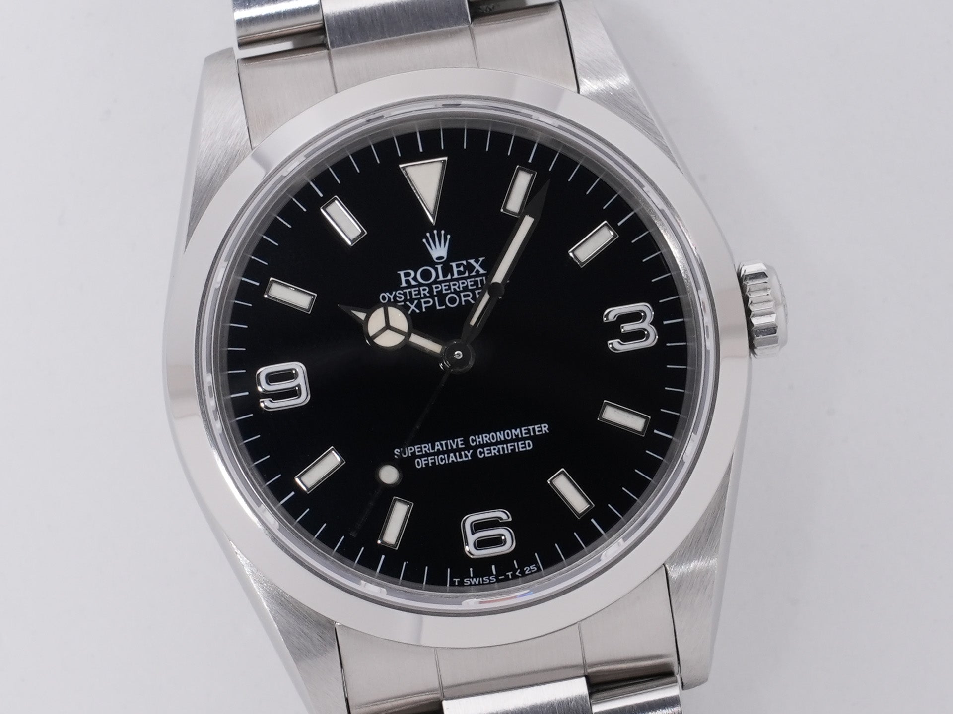 ロレックス エクスプローラーⅠ Ref.14270 SS ブラック文字盤 中古 3vrr3urk