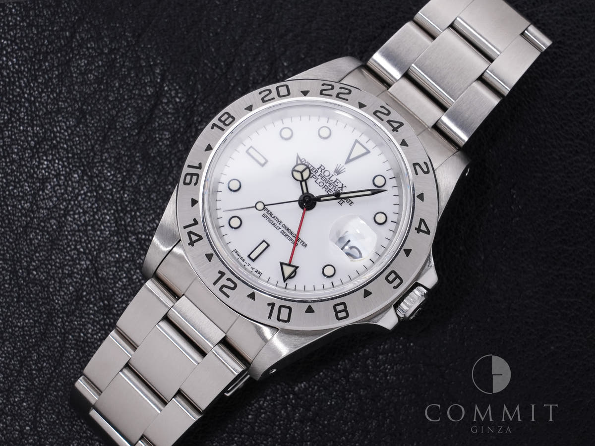 ロレックス エクスプローラーII Ref.16570 SS ホワイト文字盤 中古 kejg2w2s