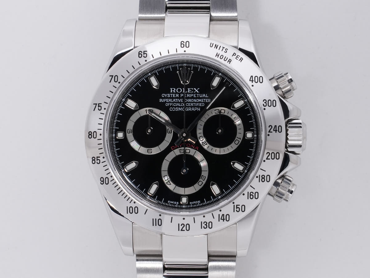 ロレックス デイトナ Ref.116520 SS ブラック文字盤 美中古 fitgo8pz