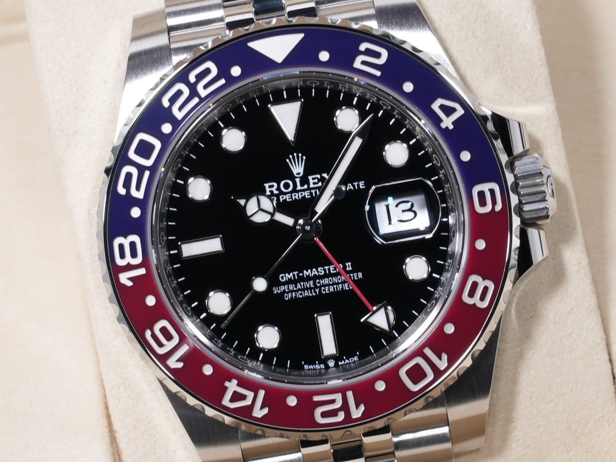 ロレックス GMTマスターII Ref.126710BLRO SS ブラック文字盤 ジュビリーブレスレット 未使用 fudoeig9