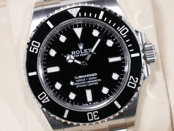 ロレックス サブマリーナー ノンデイト Ref.124060 ステンレススチール ブラック文字盤 未使用 o5rmcgzr
