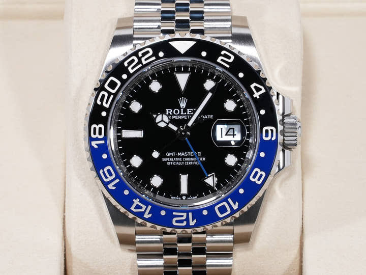 Rolex GMT-Master II Ref. 126710BLNR Stainless Steel Black Dial Jubilee Bracelet