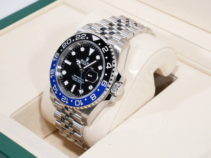 Rolex GMT-Master II Ref. 126710BLNR Stainless Steel Black Dial Jubilee Bracelet