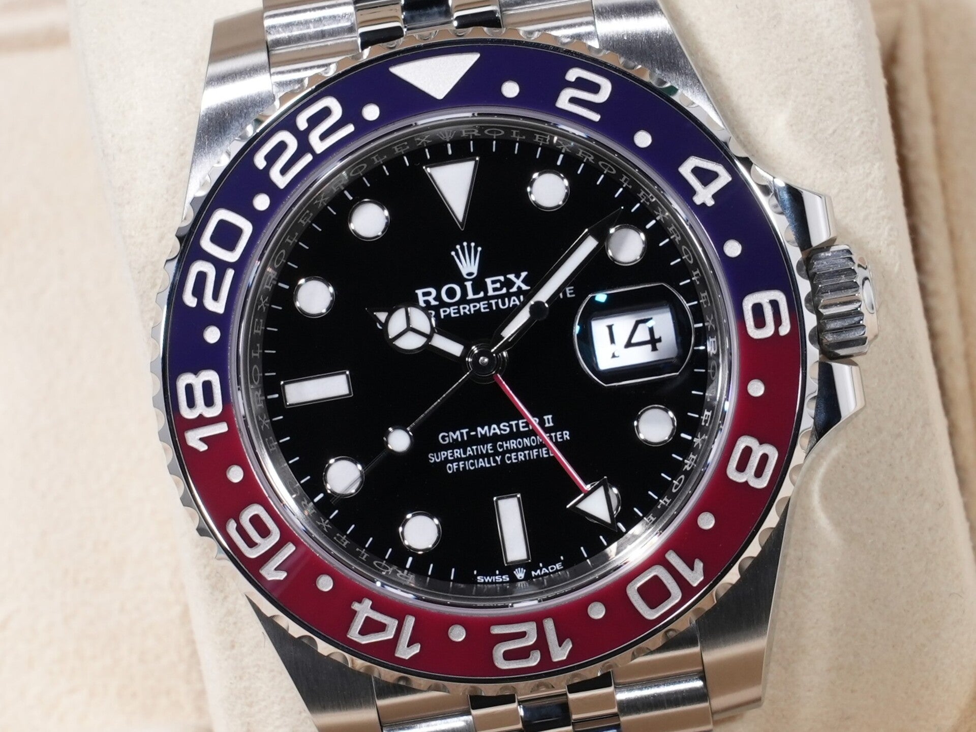 ロレックス GMTマスターII Ref.126710BLRO SS ブラック文字盤 ジュビリーブレスレット 美品 pjywmjzz