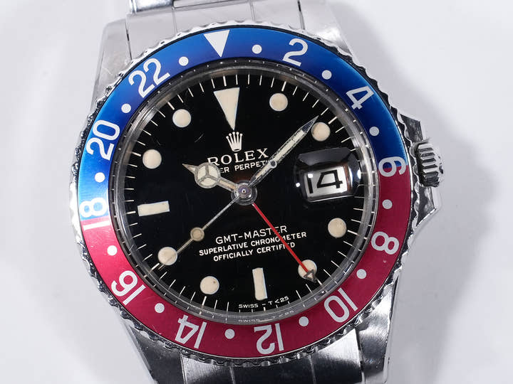 ロレックス GMTマスター Ref.1675M ステンレススチール ブラック文字盤 中古 654rzw5n オイスターブレスレット