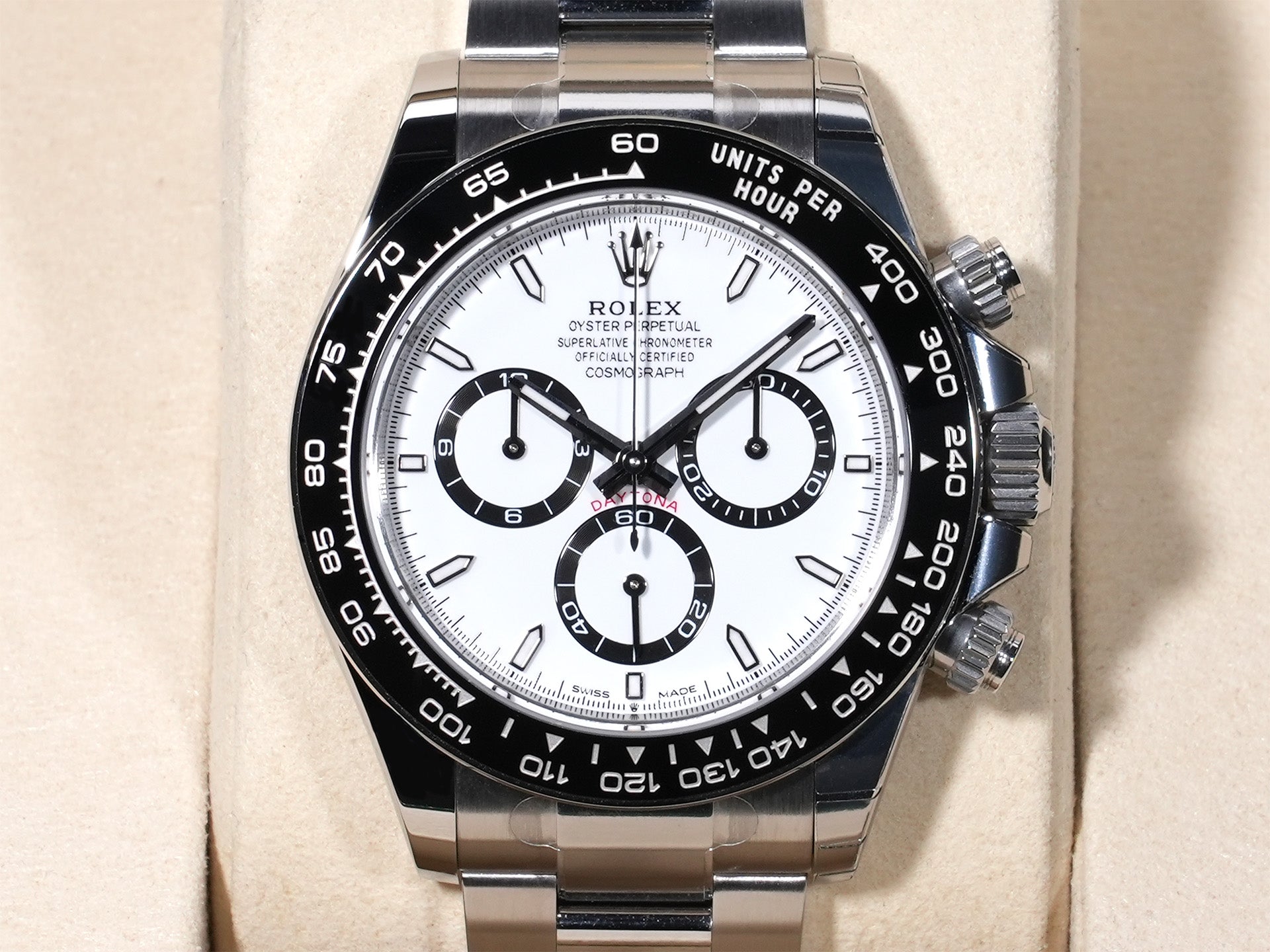 ロレックス デイトナ Ref.126500LN ステンレススチール ホワイト文字盤 未使用 auqdux5s