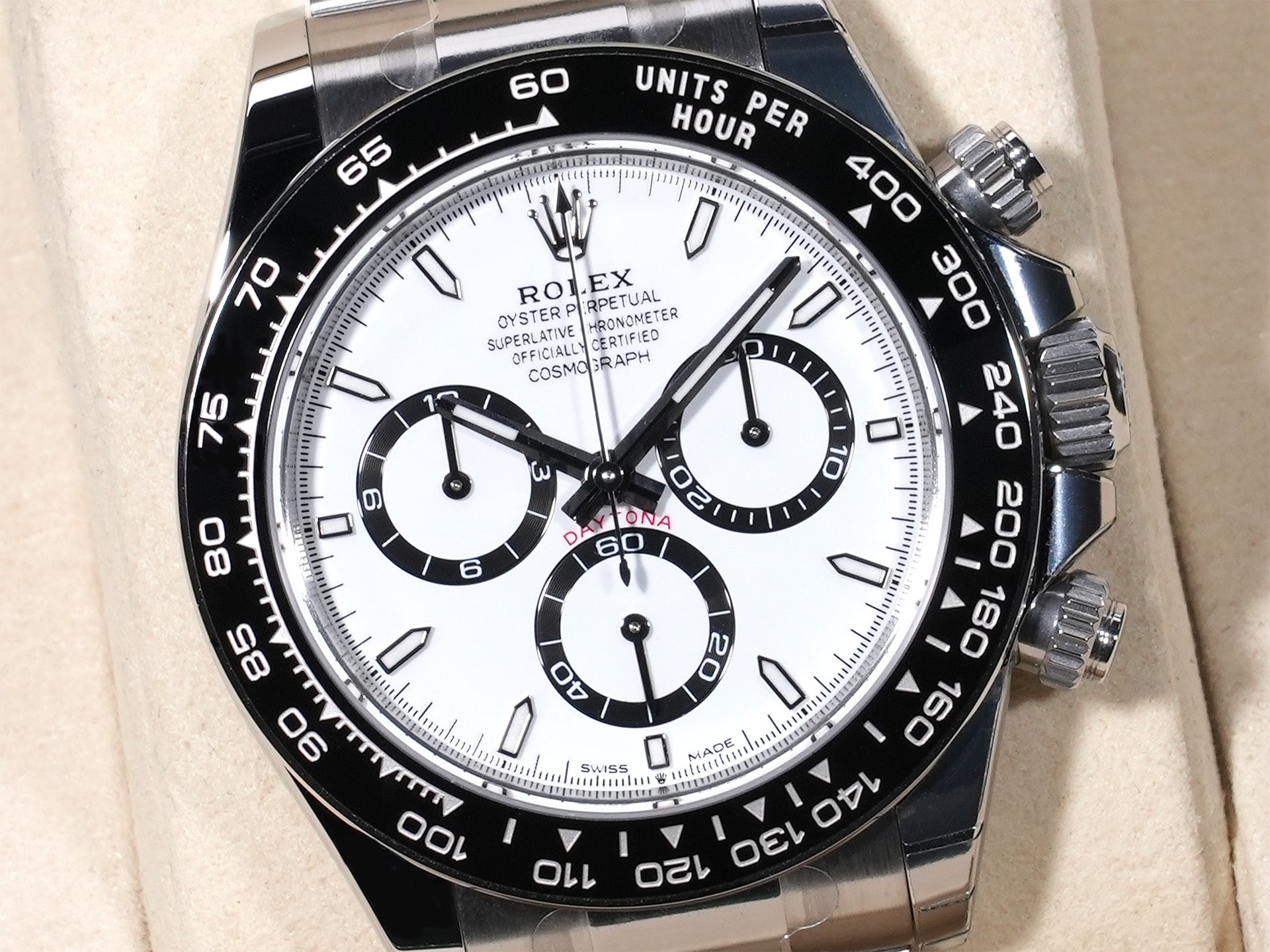 ロレックス デイトナ Ref.126500LN ステンレススチール ホワイト文字盤 未使用 auqdux5s