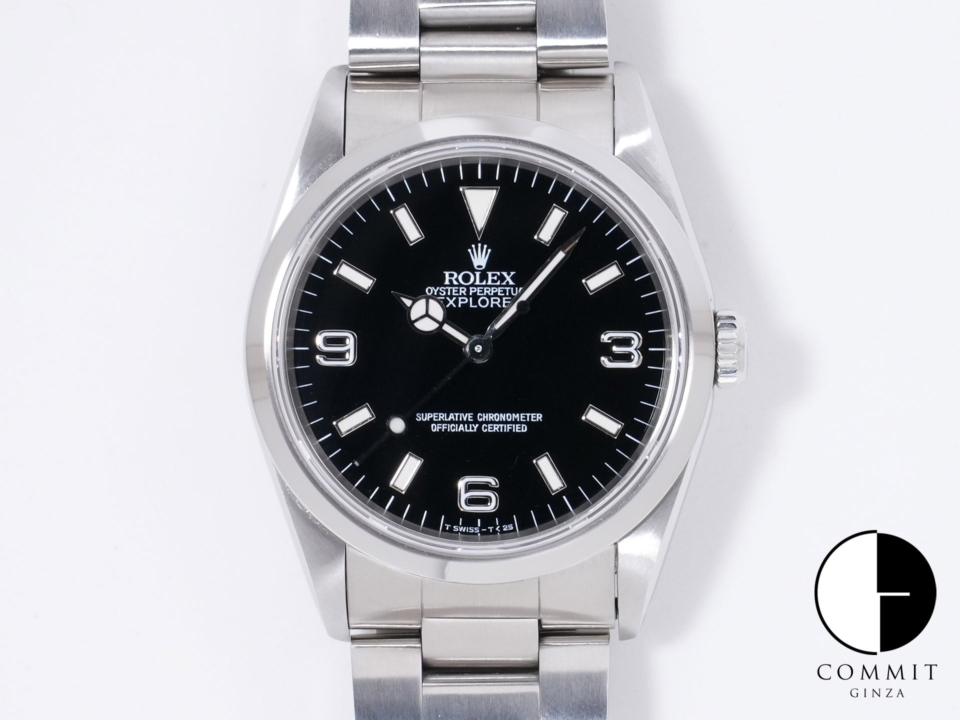 Rolex Explorer I Ref. 14270 SS Black Dial, Pre-owned (k9pnrvda)