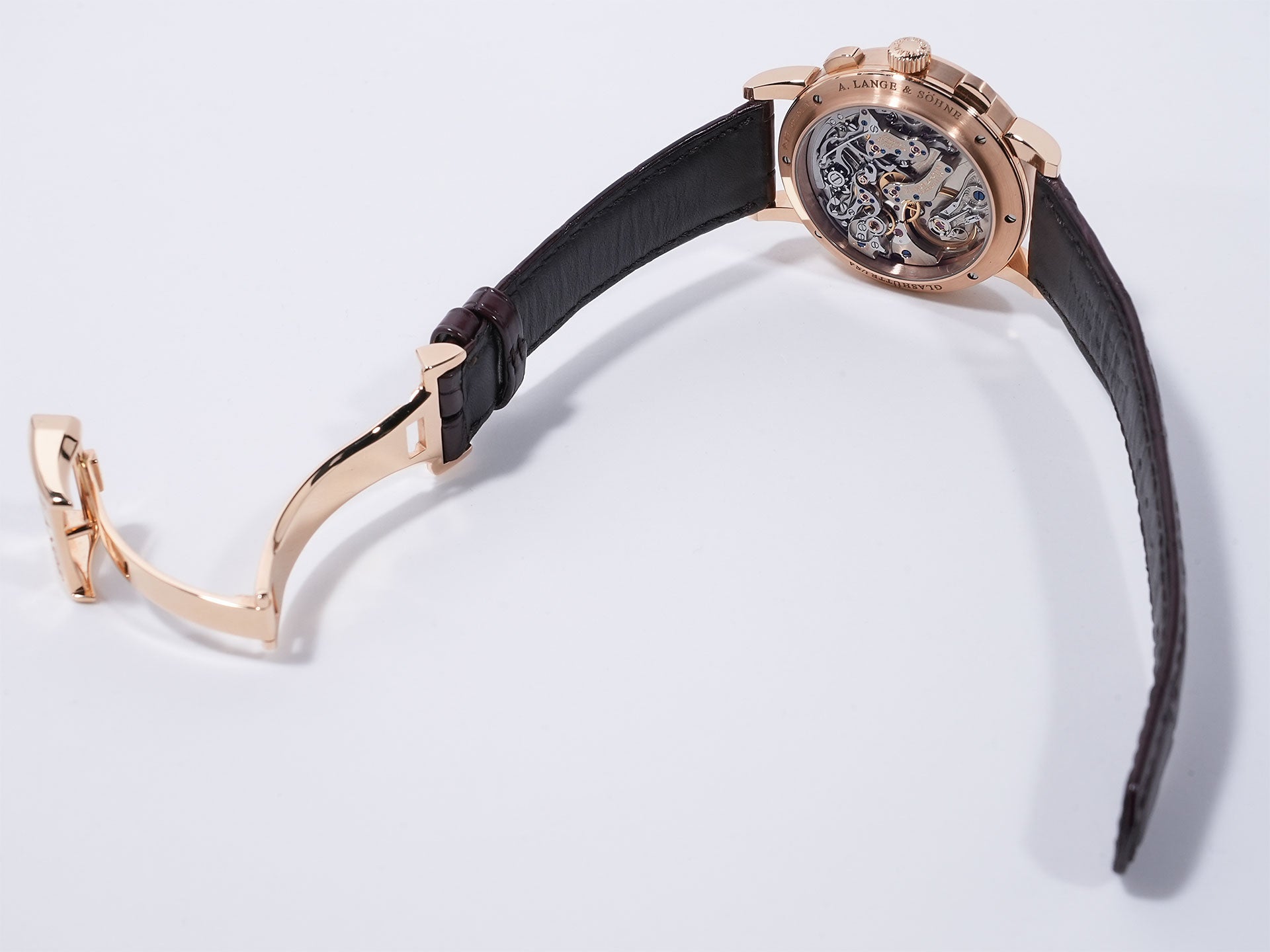 A. Lange &amp; Söhne 1815 Chronograph Ref. 414.032 18KPG, silver dial, pre-owned, good condition.  (7wd7qhuh appears to be an internal reference number and not part of the product description)