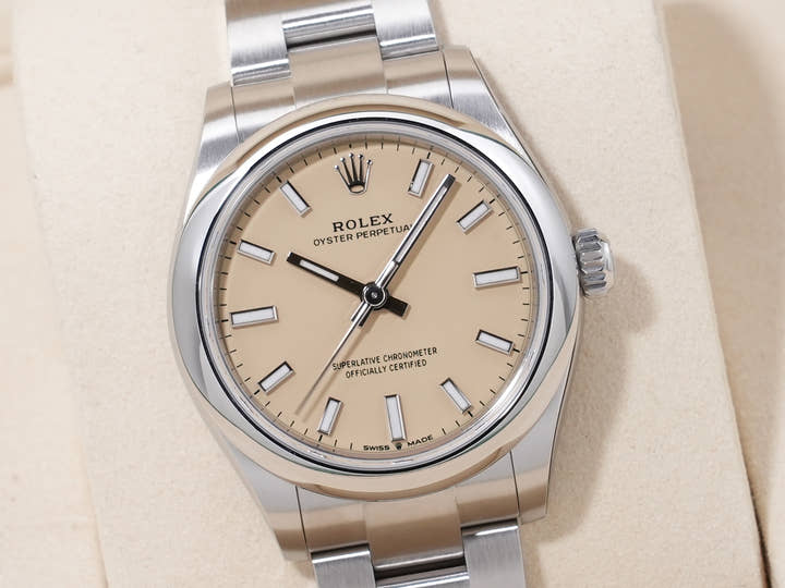 ロレックス オイスターパーペチュアル31 Ref.277200 ステンレススチール ベージュ文字盤