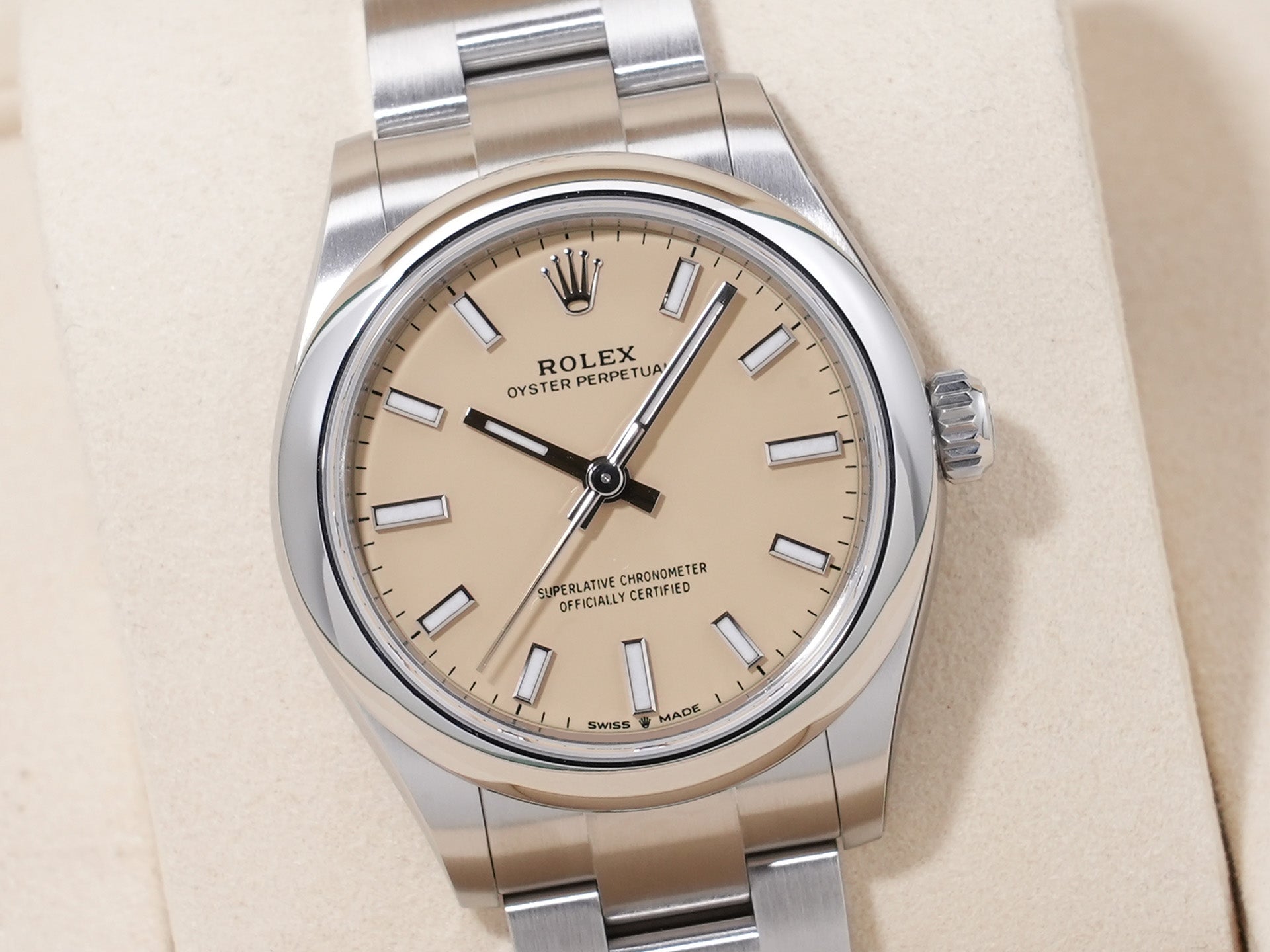 ロレックス オイスターパーペチュアル31 Ref.277200 ステンレススチール ベージュ文字盤
