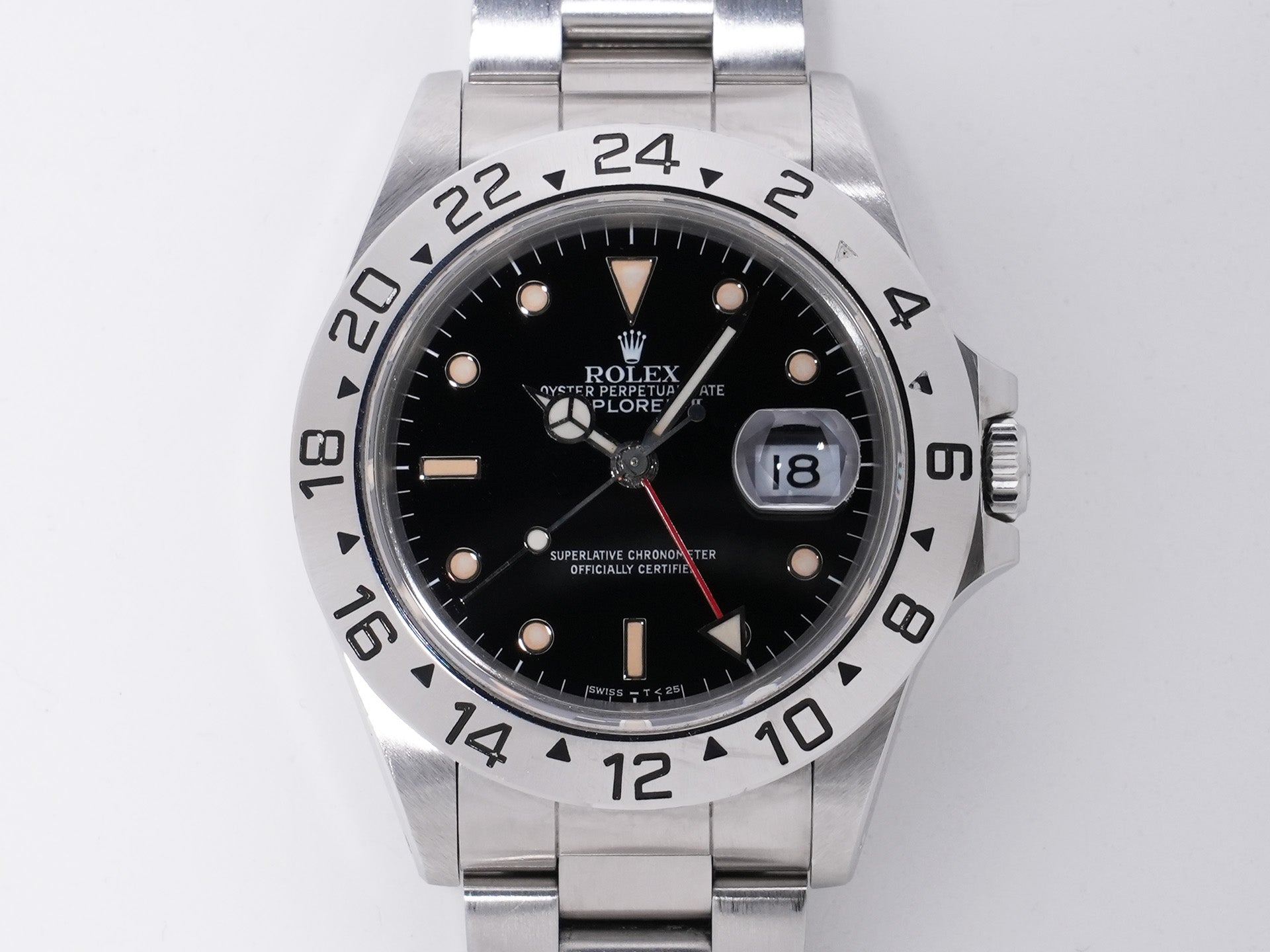 ロレックス エクスプローラーII Ref.16570 ステンレススチール ブラック文字盤 中古 389ufqsz