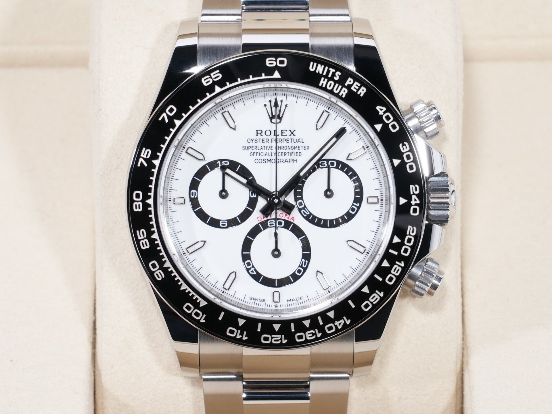 ロレックス デイトナ Ref.126500LN ステンレススチール ホワイト文字盤 未使用 yzzya998