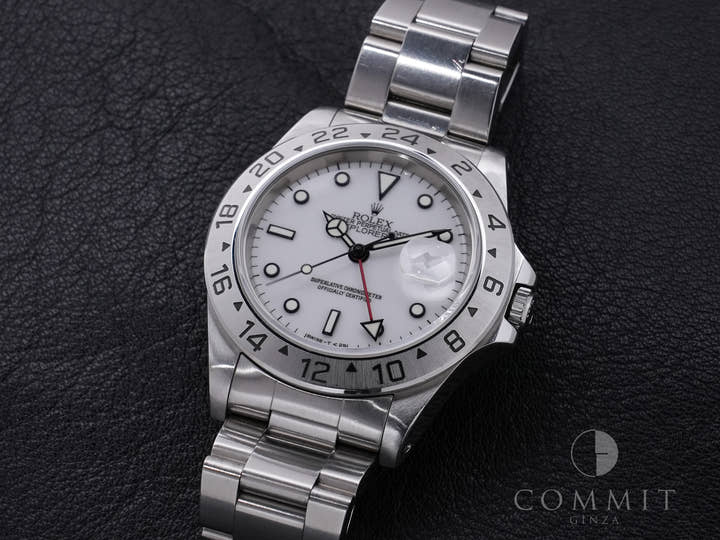 ロレックス エクスプローラーII Ref.16570 ステンレススチール ホワイト文字盤 中古 vs32ytmw