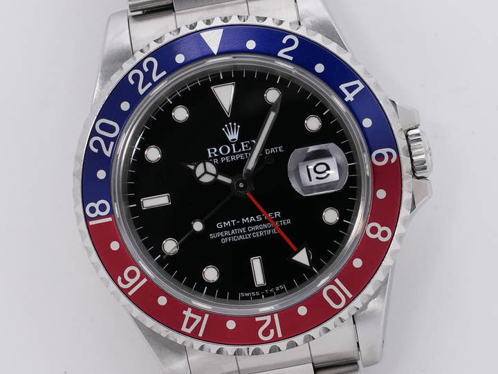ロレックス GMTマスター Ref.16700 ステンレススチール ブラック文字盤 オイスターブレスレット 中古 on5k4tsz
