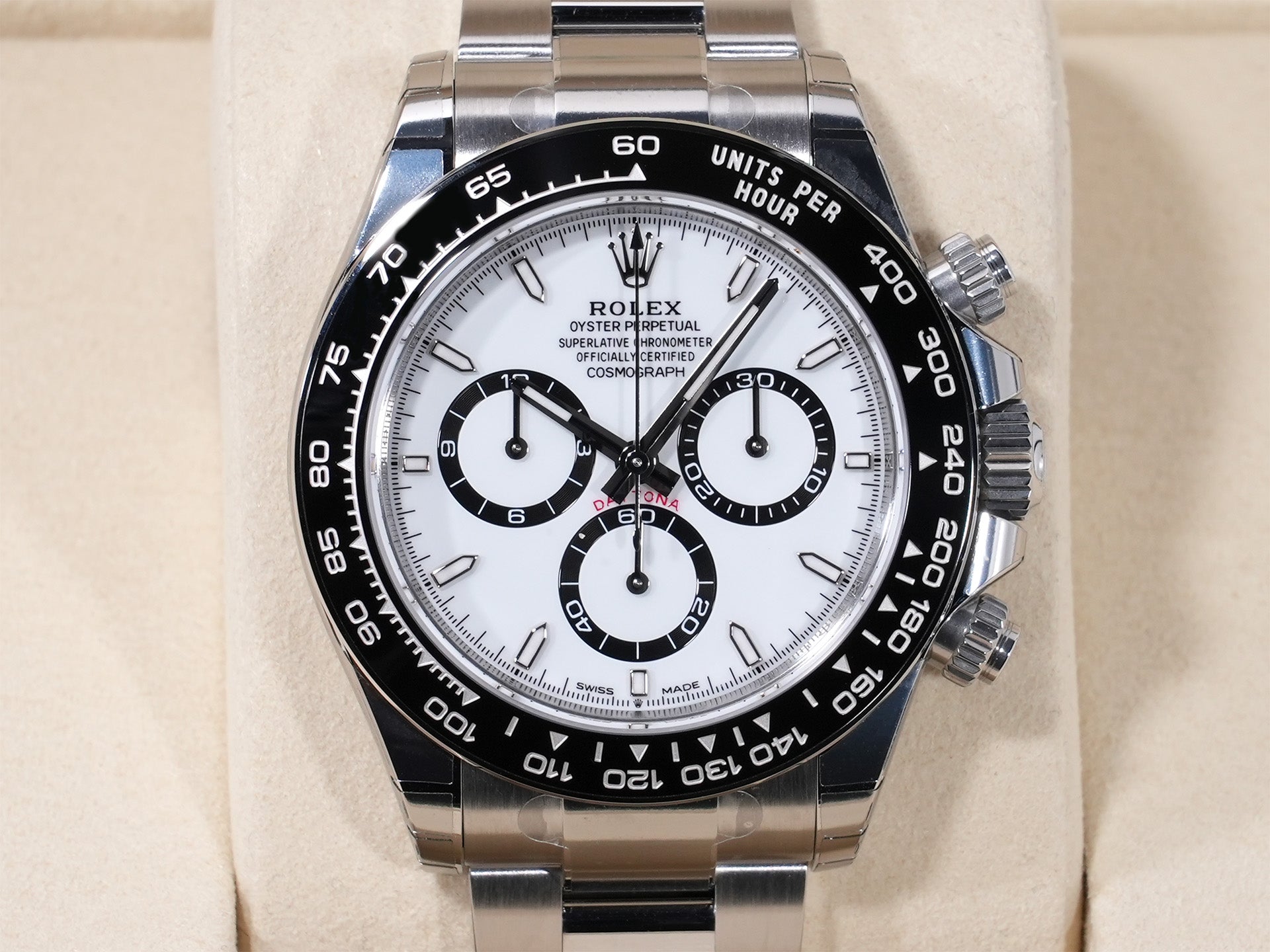 ロレックス デイトナ Ref.126500LN ステンレススチール ホワイト文字盤 未使用 miy95rni