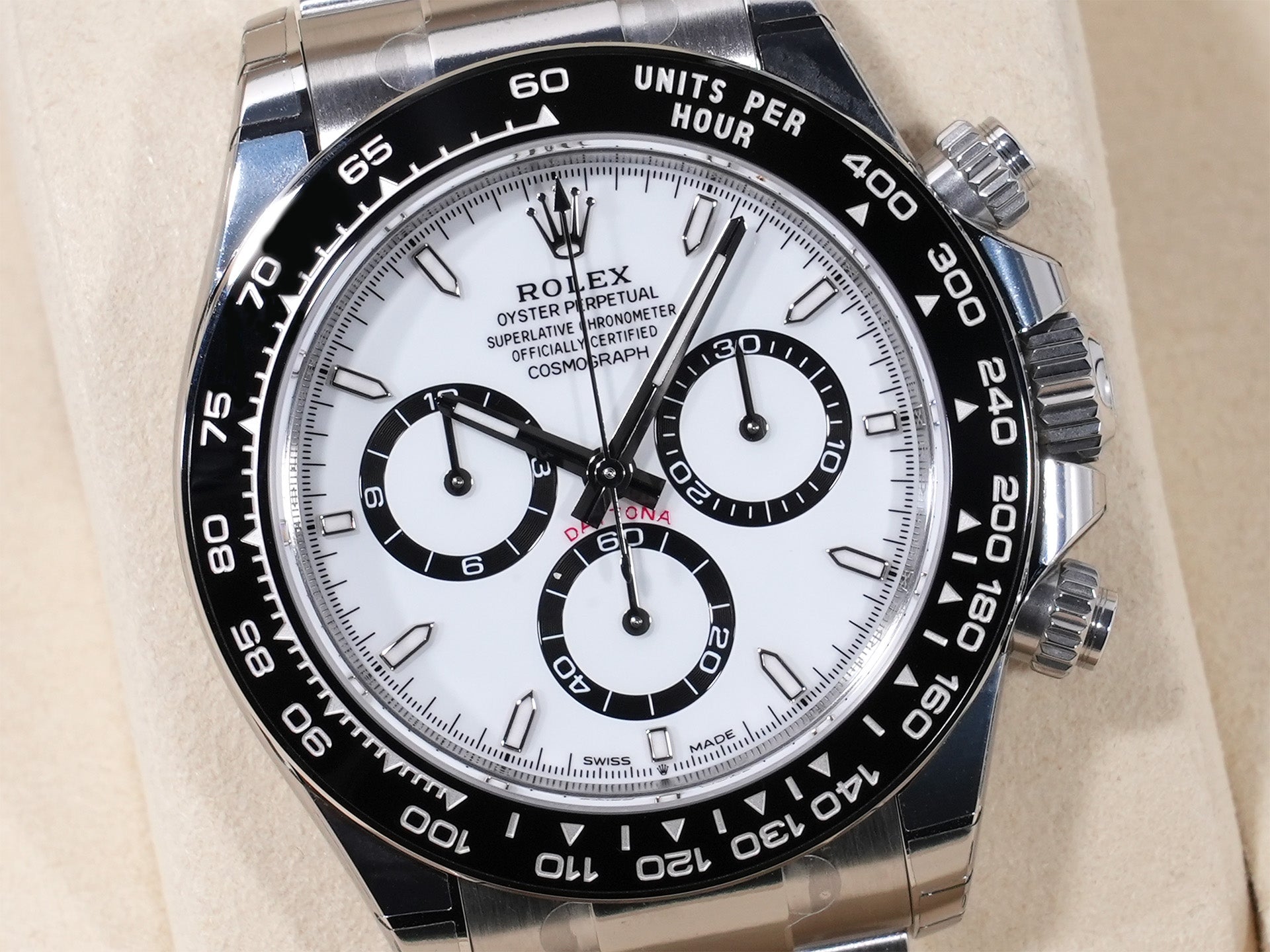 ロレックス デイトナ Ref.126500LN ステンレススチール ホワイト文字盤 未使用 miy95rni