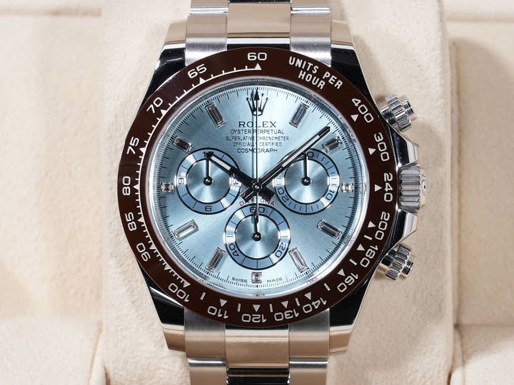 Rolex Daytona Ref. 116506A Platinum Ice Blue Dial, Pre-owned (op46e5rh)