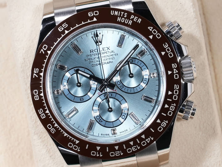 Rolex Daytona Ref. 116506A Platinum Ice Blue Dial, Pre-owned (op46e5rh)
