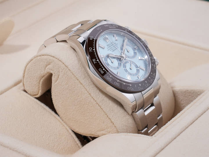 Rolex Daytona Ref. 116506A Platinum Ice Blue Dial, Pre-owned (op46e5rh)