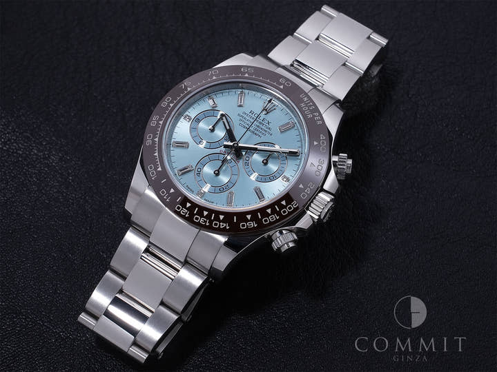 Rolex Daytona Ref. 116506A Platinum Ice Blue Dial, Pre-owned (op46e5rh)