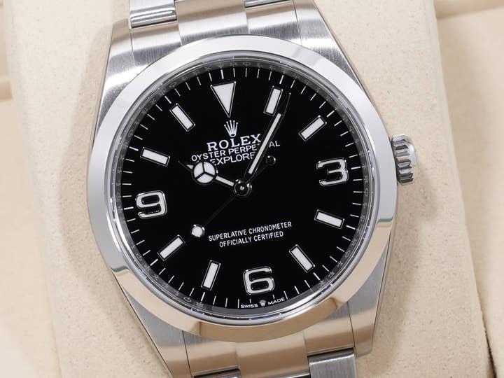 Rolex Explorer 36 Ref. 124270 Stainless Steel Black Dial Unused mpsqoe8o