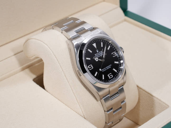 Rolex Explorer 36 Ref. 124270 Stainless Steel Black Dial Unused mpsqoe8o