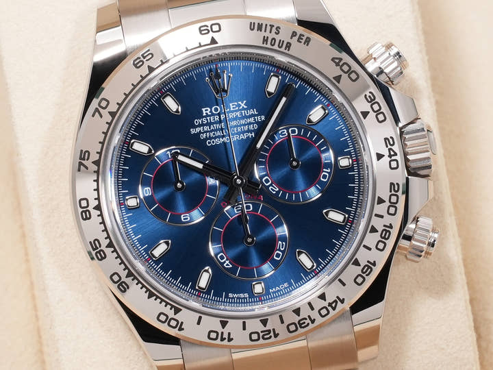 Rolex Daytona Ref. 116509 White Gold Blue Dial Unused dezjm4sy