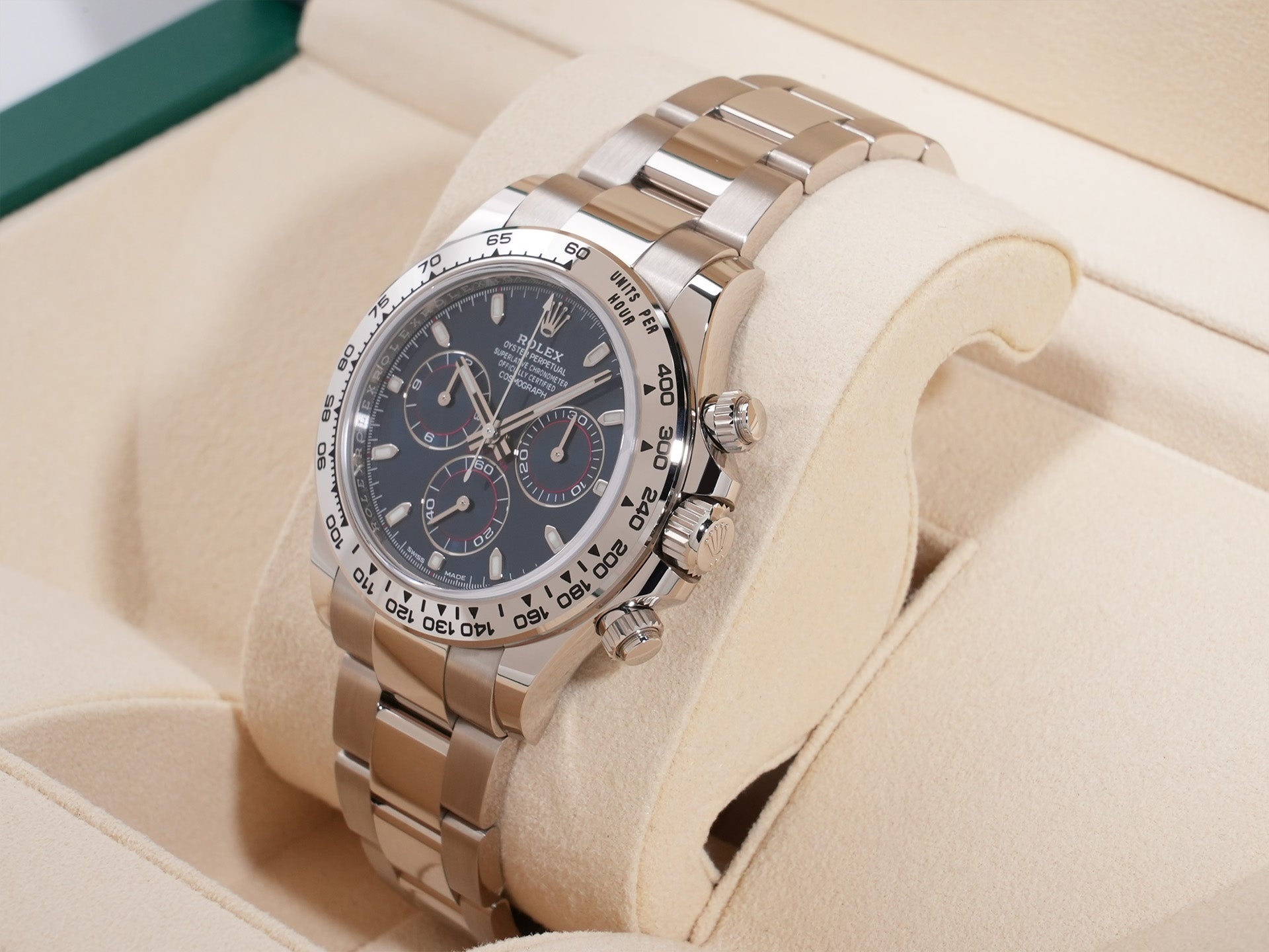Rolex Daytona Ref. 116509 White Gold Blue Dial Unused dezjm4sy
