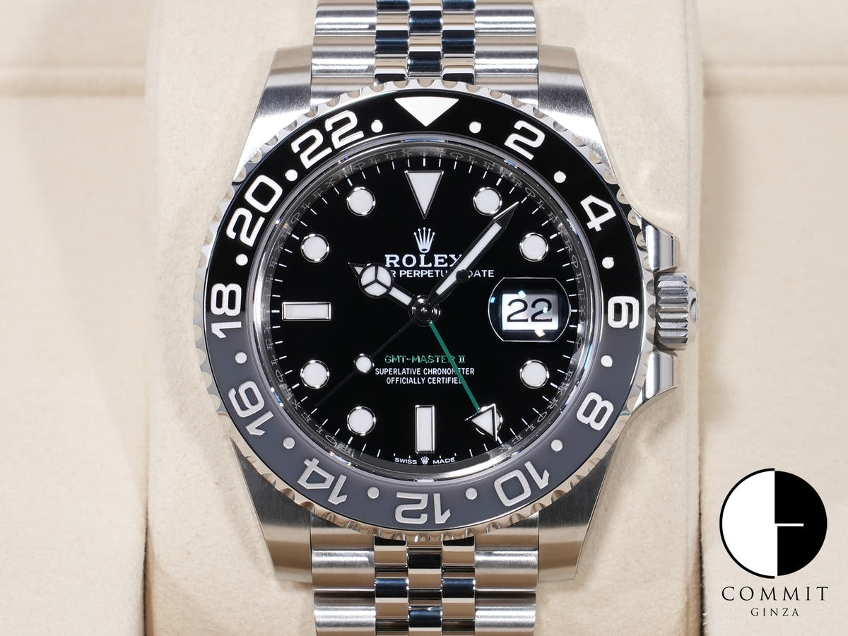 Rolex GMT-Master II Ref. 126710GRNR Stainless Steel Black Dial Jubilee Bracelet Unused 7gezfpxz