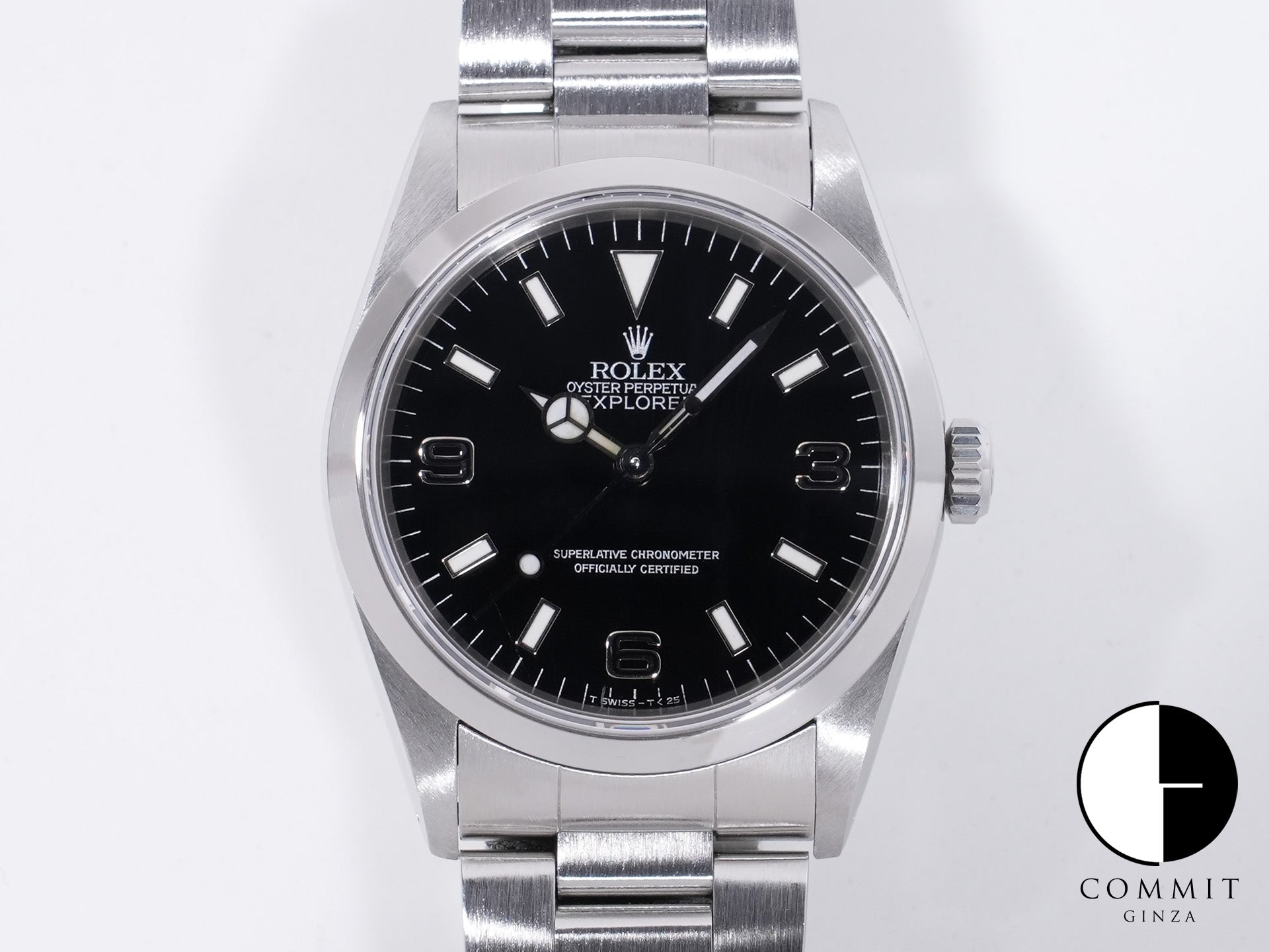 ロレックス エクスプローラーI Ref.14270 ステンレススチール ブラック文字盤 中古 hseau2tw