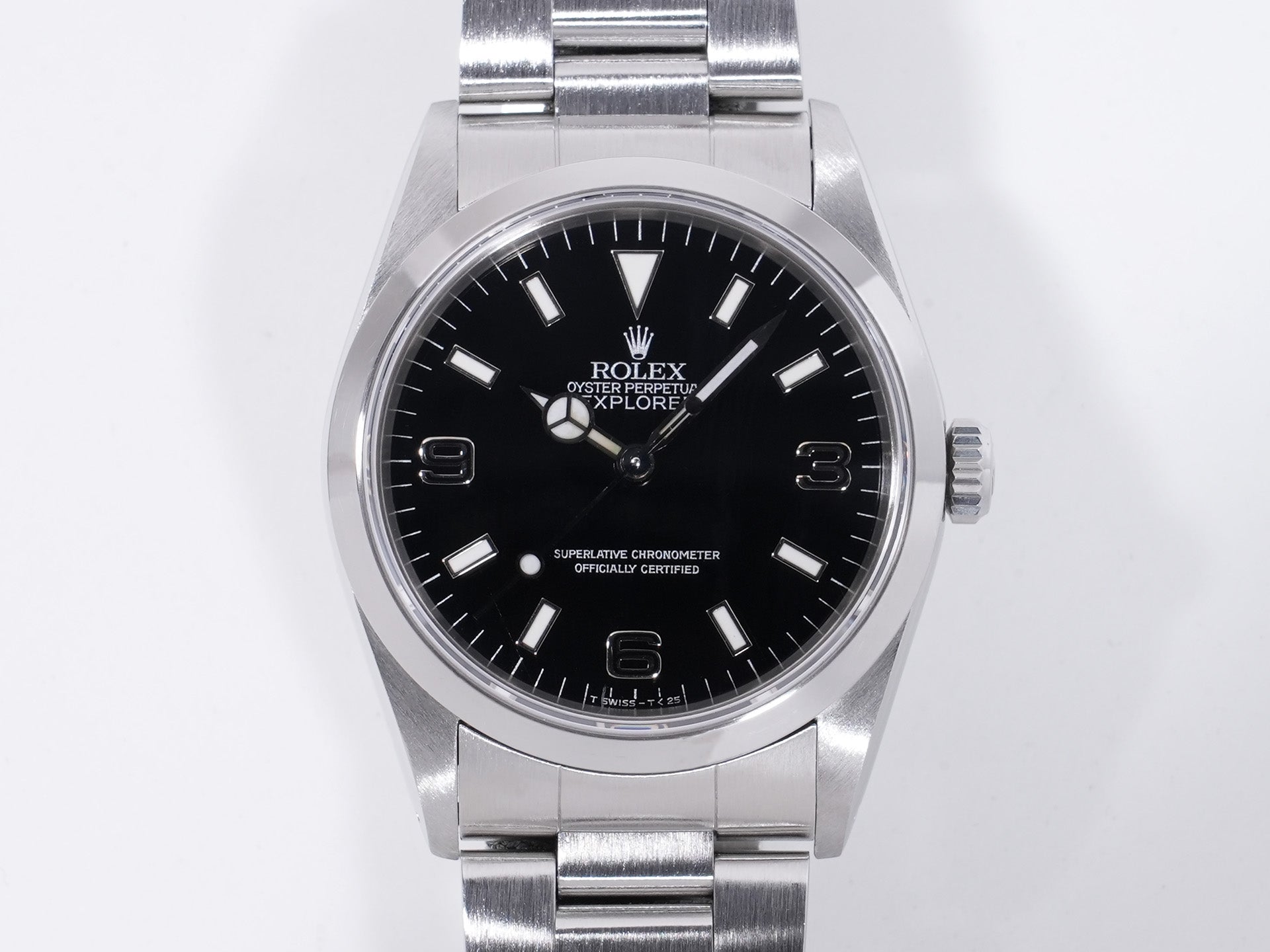 ロレックス エクスプローラーI Ref.14270 ステンレススチール ブラック文字盤 中古 hseau2tw