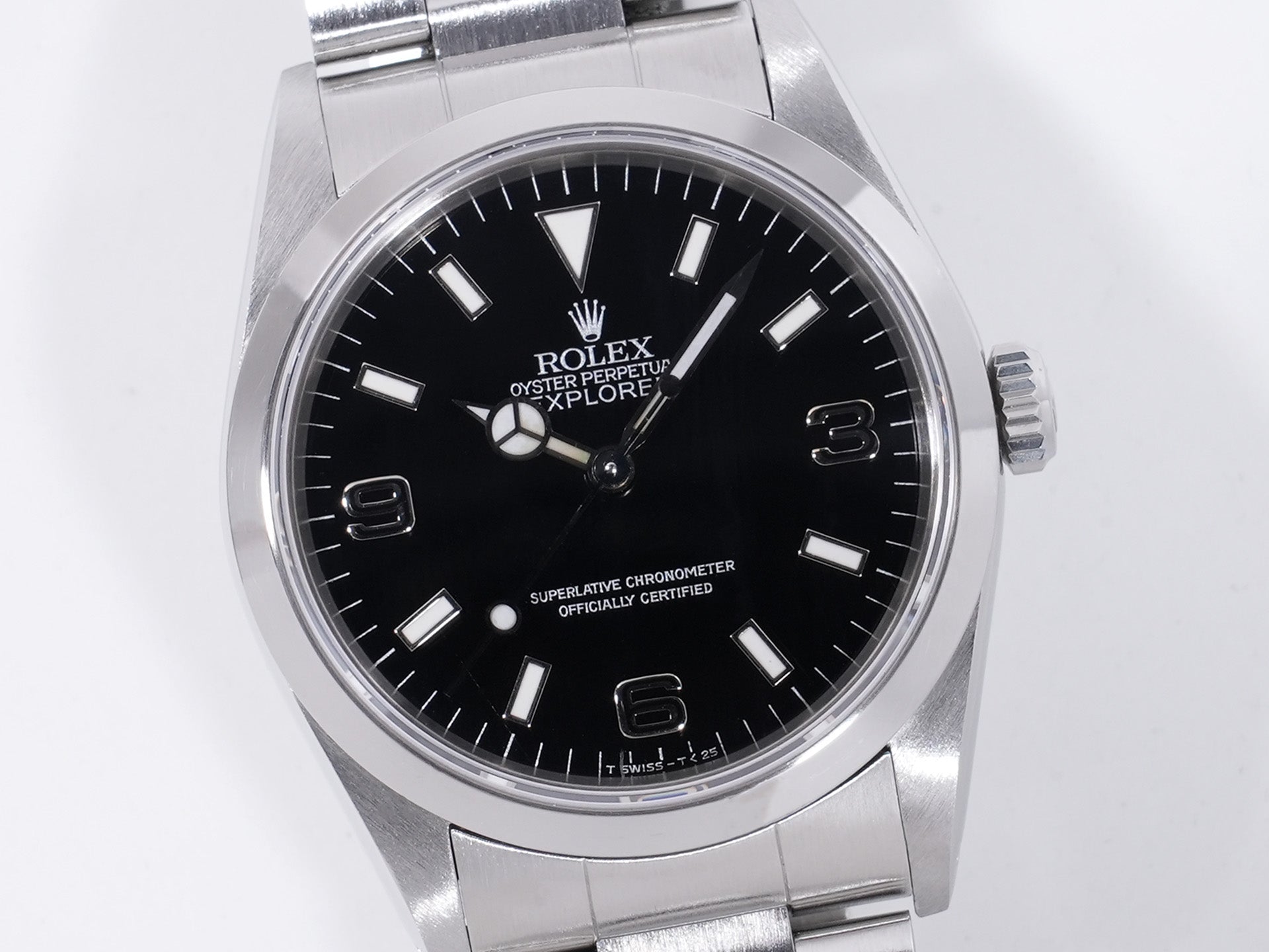 Rolex Explorer I Ref. 14270 Stainless Steel Black Dial Pre-owned  (hsau2tw likely refers to an item ID or code and is not translated)