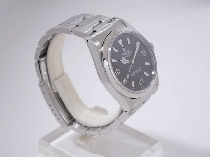 Rolex Explorer I Ref. 14270 Stainless Steel Black Dial Pre-owned  (hsau2tw likely refers to an item ID or code and is not translated)