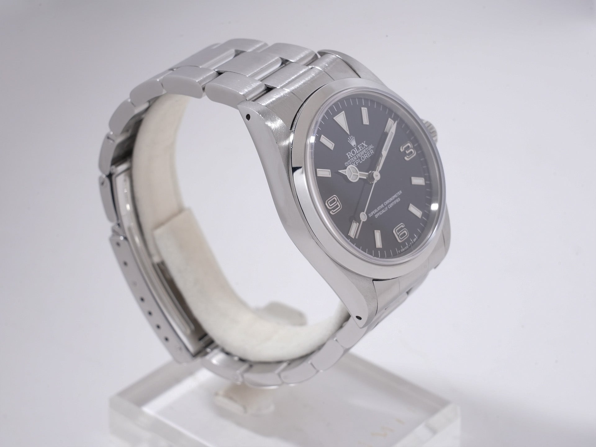 Rolex Explorer I Ref. 14270 Stainless Steel Black Dial Pre-owned  (hsau2tw likely refers to an item ID or code and is not translated)