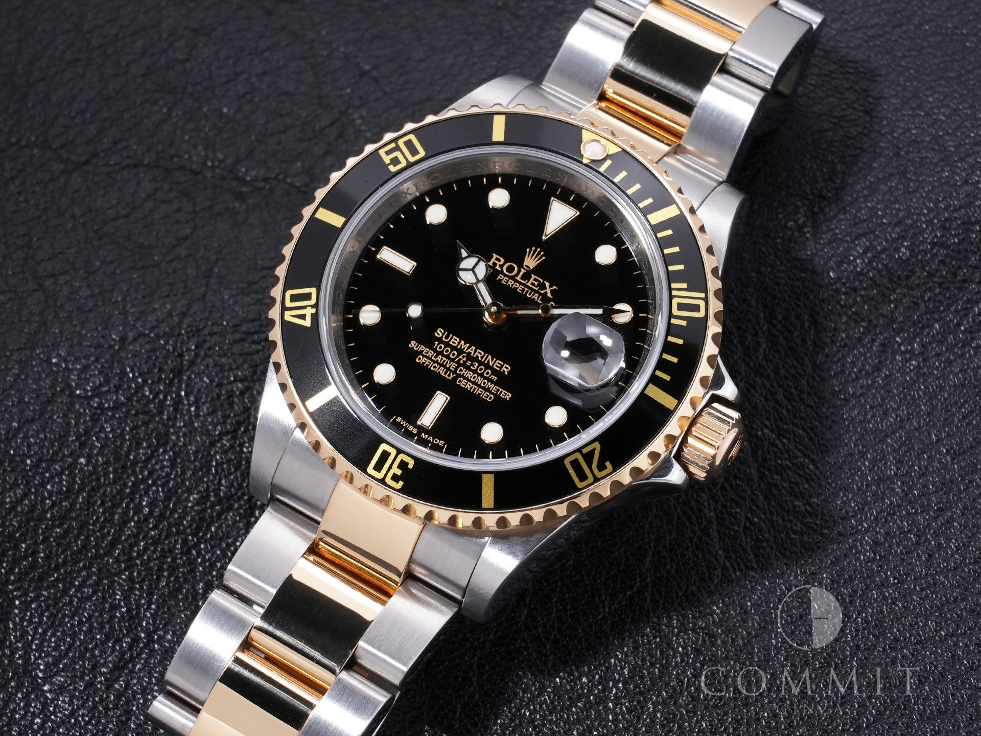 Rolex Submariner Date Ref. 16613LN Stainless Steel/Yellow Gold Black Dial Pre-owned  (nn8btavx appears to be an internal reference number and not part of the product description)