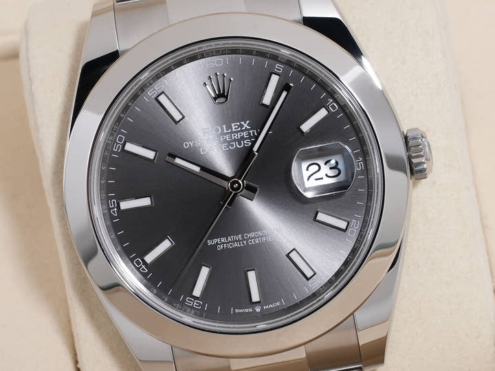 ロレックス デイトジャスト41 Ref.126300 ステンレススチール スレート文字盤 オイスターブレスレット 未使用 6iga293n