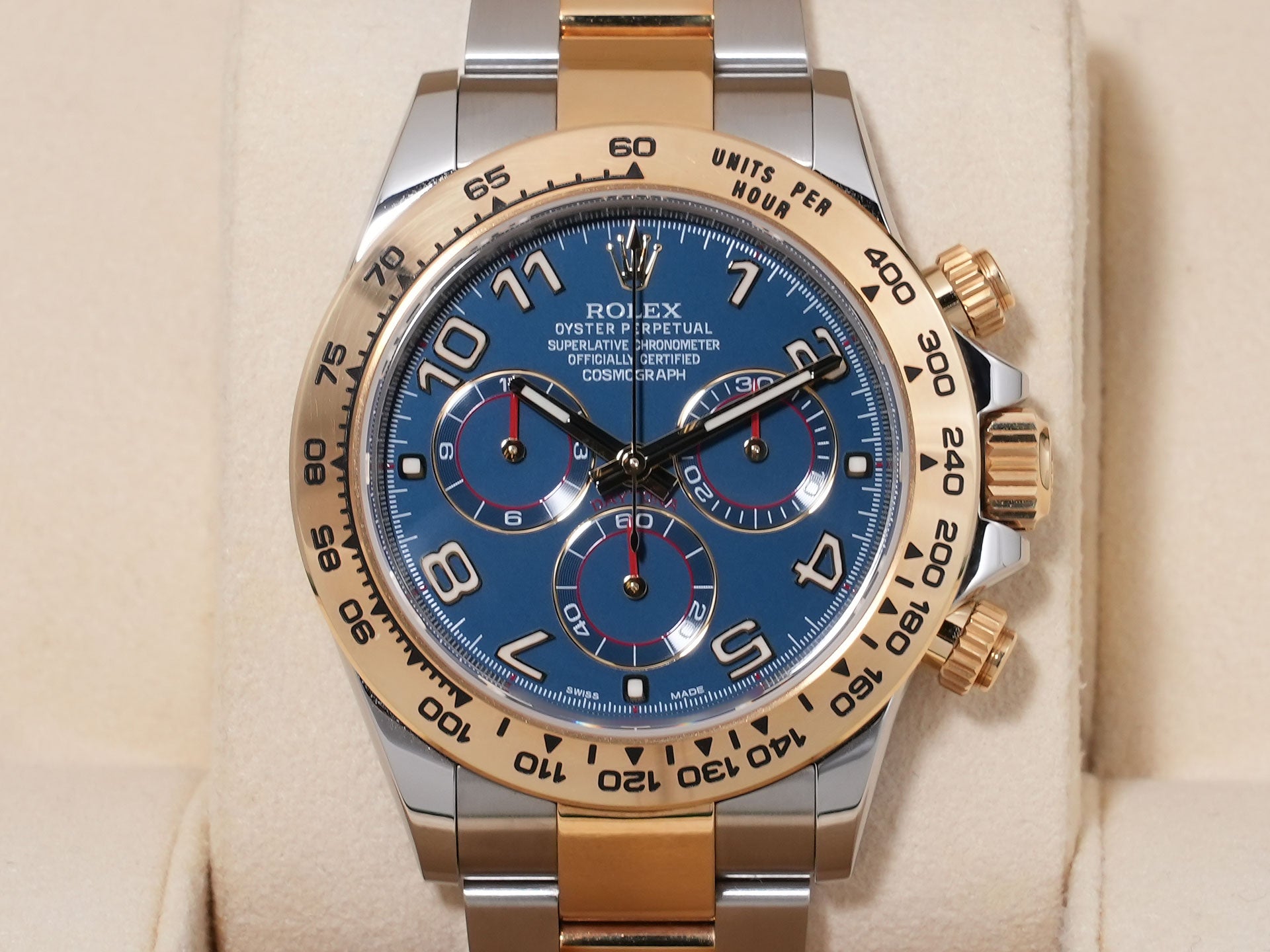 Rolex Daytona Ref. 116503 Stainless Steel/Yellow Gold Blue Arabic Dial Pre-owned n3e3rq2w