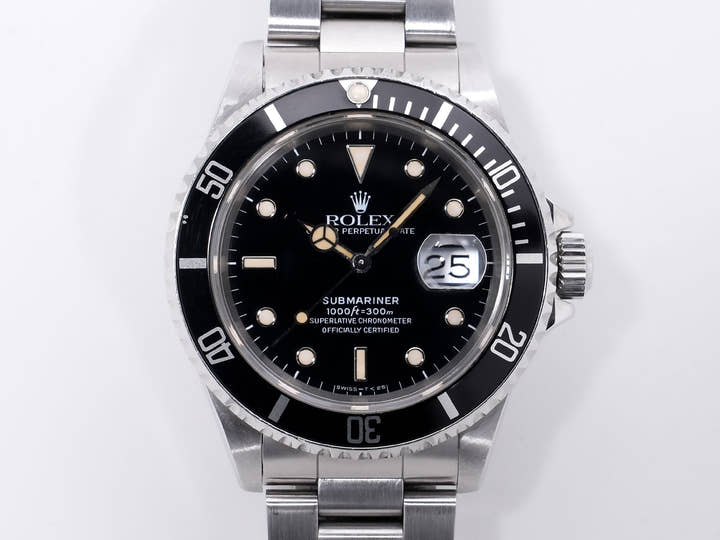 Rolex Submariner Date Ref. 16610 Stainless Steel Black Dial Pre-owned nc4kjz8w