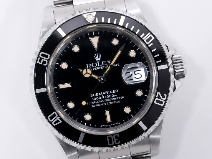 Rolex Submariner Date Ref. 16610 Stainless Steel Black Dial Pre-owned nc4kjz8w