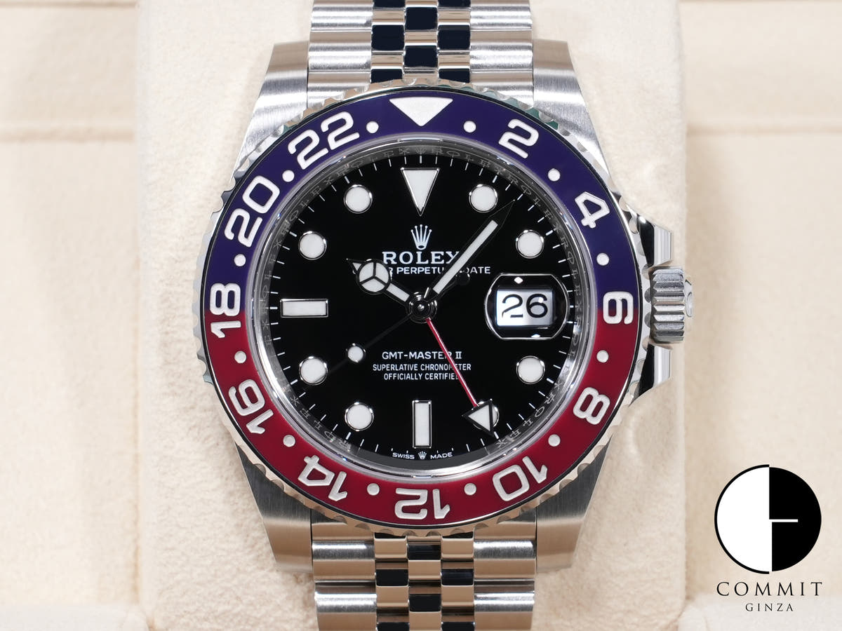Rolex GMT-Master II Ref. 126710BLRO, stainless steel, black dial, Jubilee bracelet, unused.  (hjgosiyj appears to be a user ID or reference number and not part of the product description)