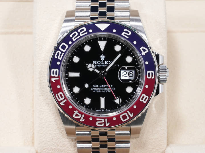 Rolex GMT-Master II Ref. 126710BLRO, stainless steel, black dial, Jubilee bracelet, unused.  (hjgosiyj appears to be a user ID or reference number and not part of the product description)