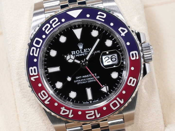 Rolex GMT-Master II Ref. 126710BLRO, stainless steel, black dial, Jubilee bracelet, unused.  (hjgosiyj appears to be a user ID or reference number and not part of the product description)