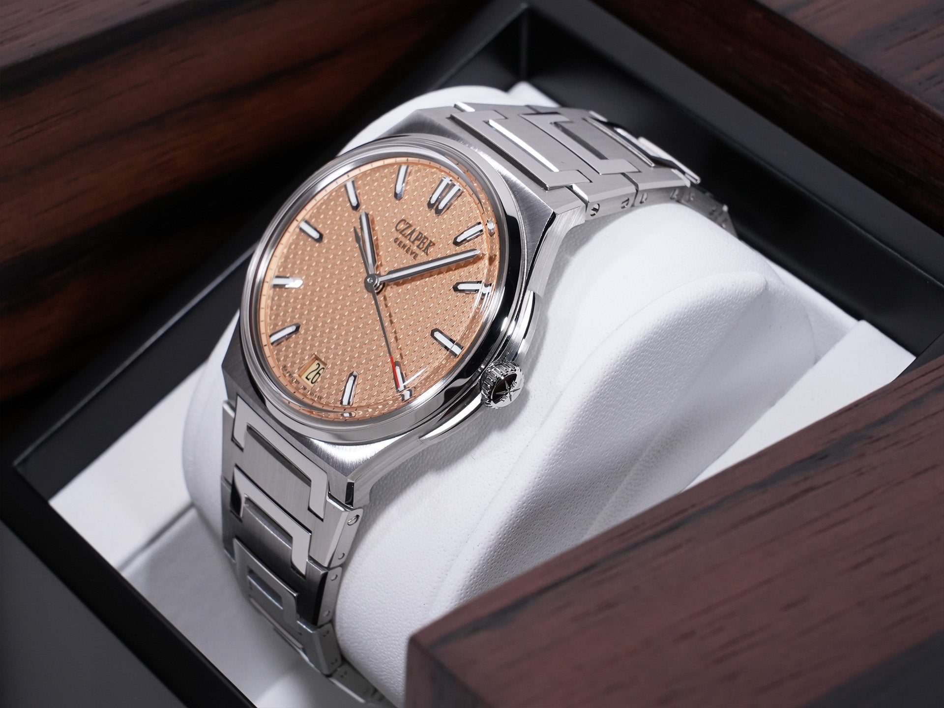 Chapeck Antarctic Passage de Drake Salmon S Ref. - Stainless Steel Salmon Dial Unused anokvicb