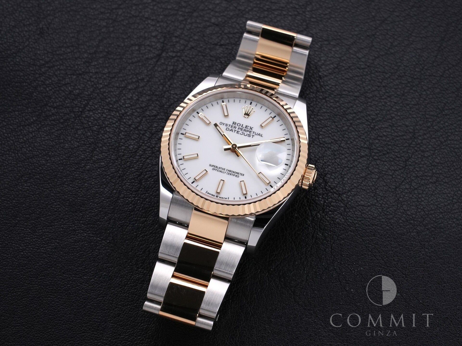 Rolex Datejust 36 Ref. 126233 Stainless Steel/Yellow Gold White Dial Oyster Bracelet, Excellent Condition f65hrtbr