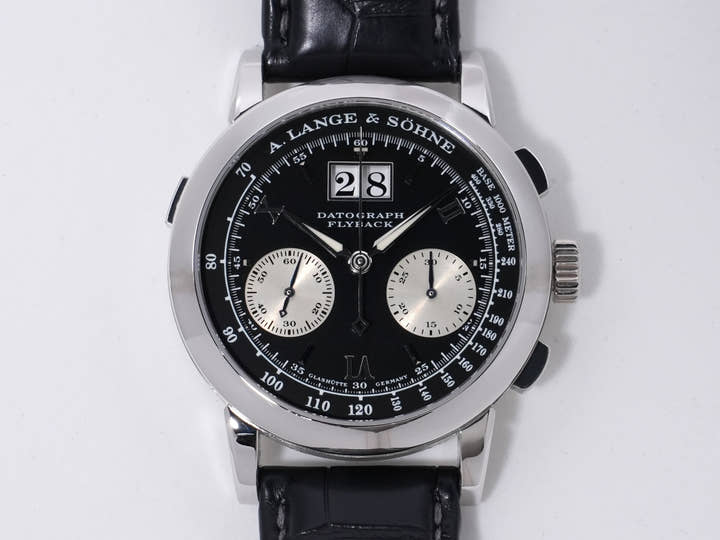 A.ランゲ＆ゾーネ ダトグラフ Ref.403.035 プラチナ ブラック文字盤 中古 req9rvyh