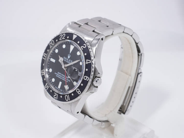 ロレックス GMTマスター Ref.1675 ステンレススチール ブラック文字盤 オイスターブレスレット 中古 25nua7xb