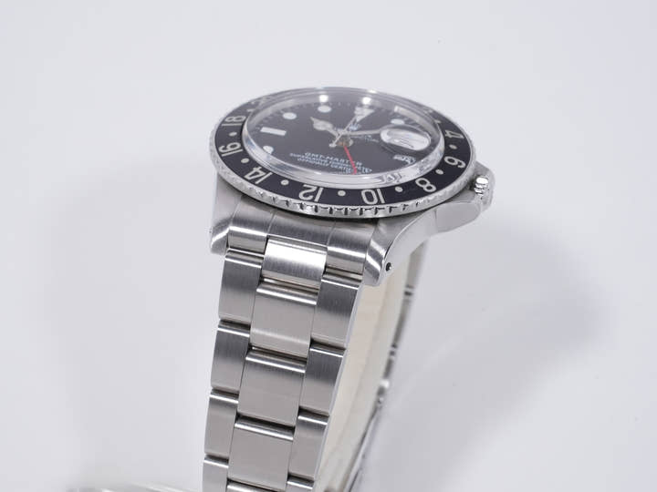 ロレックス GMTマスター Ref.1675 ステンレススチール ブラック文字盤 オイスターブレスレット 中古 25nua7xb