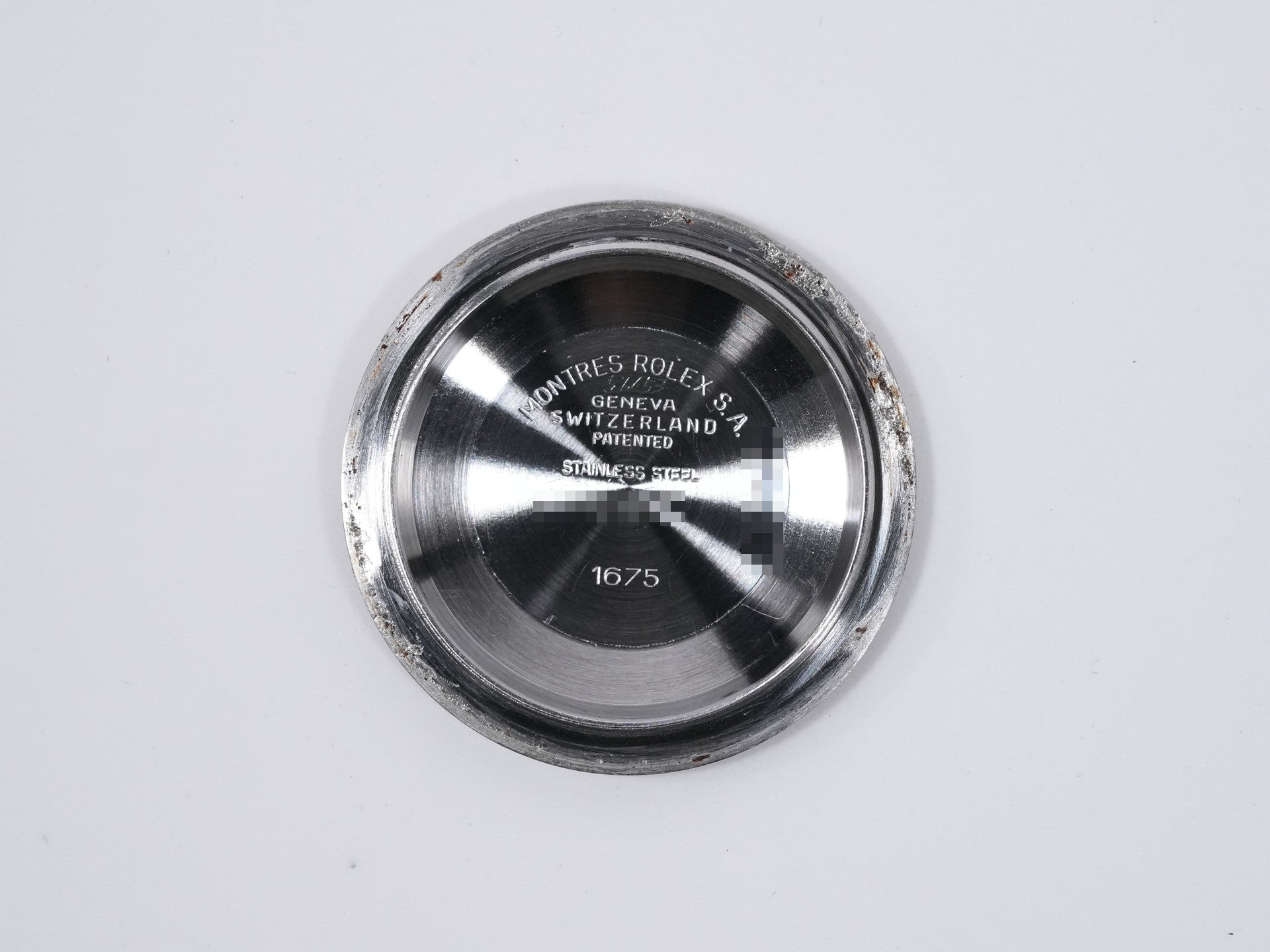 ロレックス GMTマスター Ref.1675 ステンレススチール ブラック文字盤 オイスターブレスレット 中古 25nua7xb