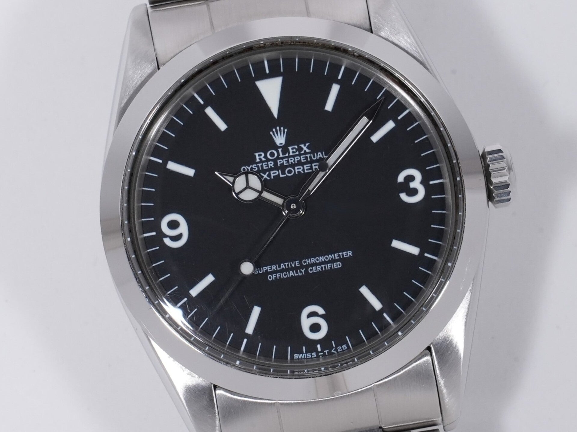 ロレックス エクスプローラーI Ref.1016 ステンレススチール ブラック文字盤 中古 pebt3ean